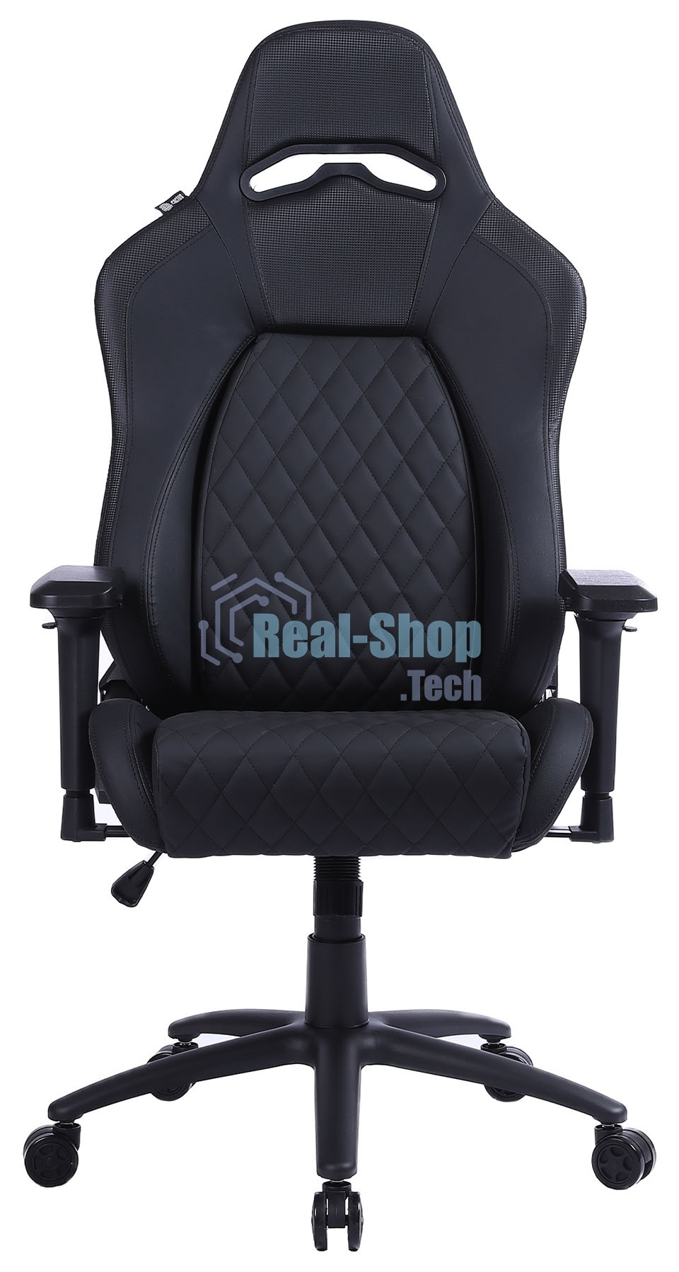 Кресло игровое Cactus CS-CHR-130-M, массажное, с подголовником, черный