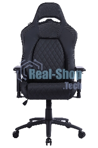 Кресло игровое Cactus CS-CHR-130-M, массажное, с подголовником, черный