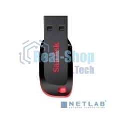 Флешка USB Sandisk CZ50 Cruzer Blade (SDCZ50-008G-B35), 8Gb, USB 2.0, R/W 15/4, черный/красный