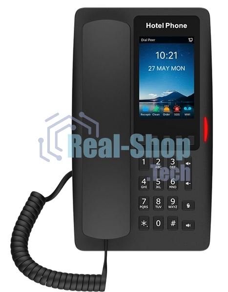 Гостиничный IP-телефон Fanvil H6W WIFI Hotel Phone HD voice 2 SIP Lines 5 Prograммable Keys 1 USB port for charging 3.5