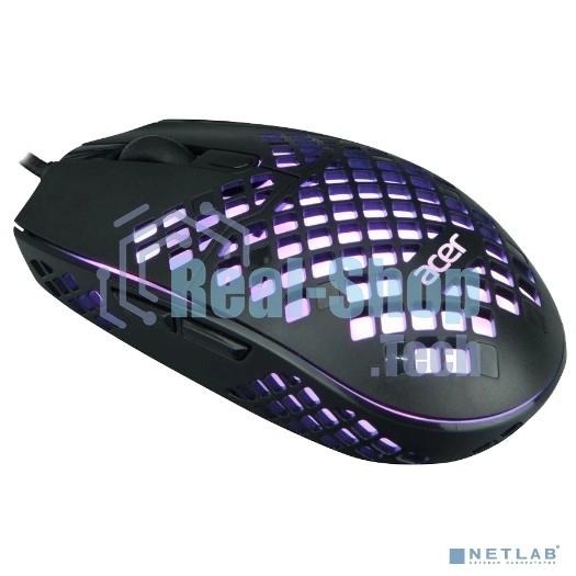 Мышь проводная Acer OMW134 черный, 3200 dpi, USB, кнопки - 6