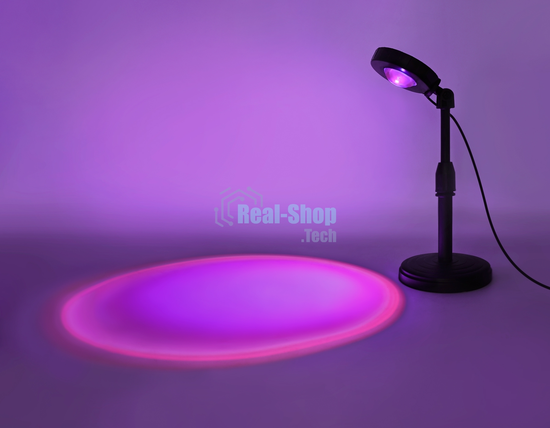 Атмосферная светодиодная настольная лампа Ambrella light DE8385 BK черный LED RGB 3W (ПДУ RGB)