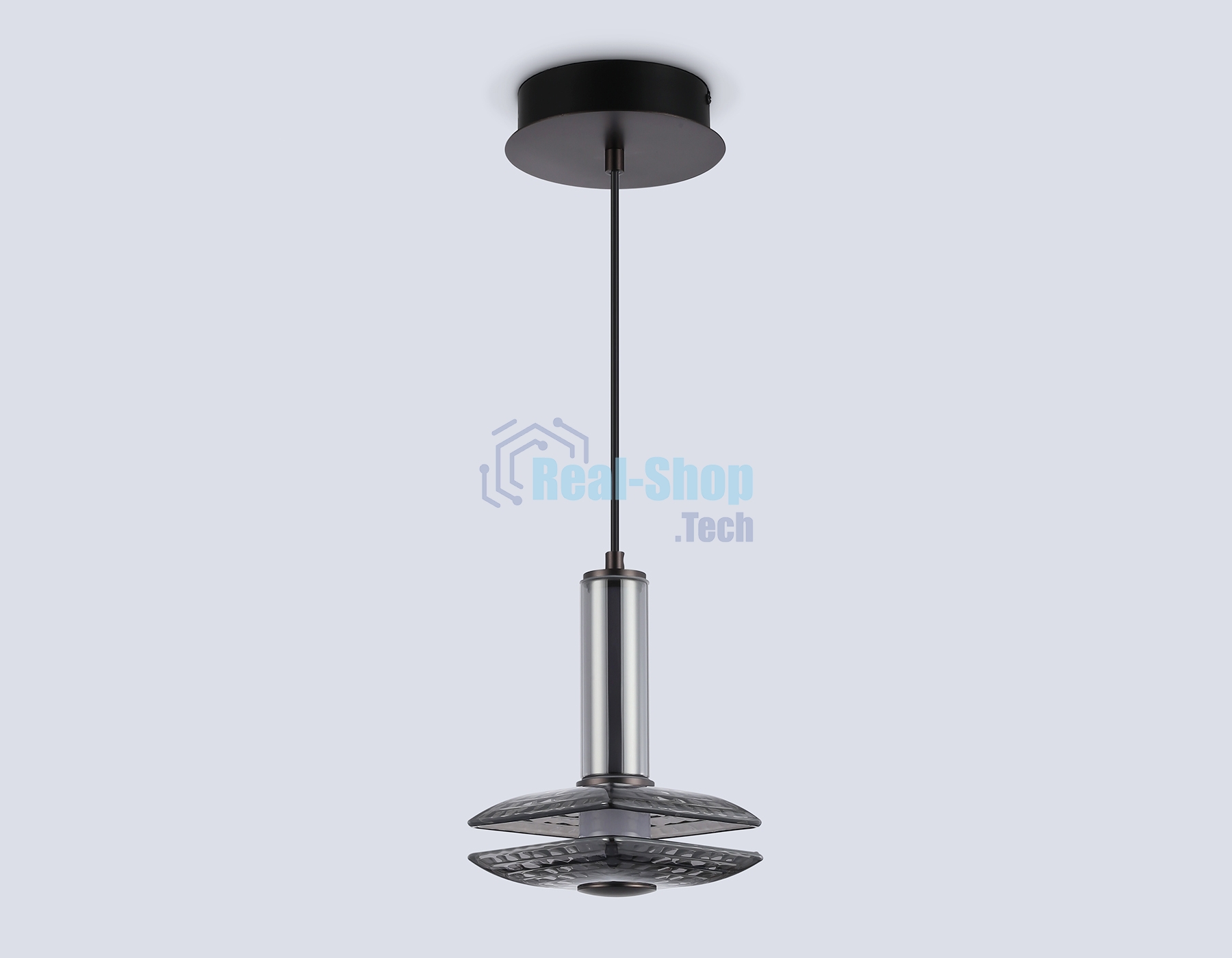 Подвесной светодиодный светильник Ambrella light LH31003 GR/SM серый/дымчатый 10W 3000K 150*150*240