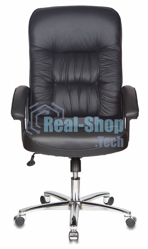 Кресло руководителя Бюрократ T-9908AXSN-AB черный, кожа, крестовина металл