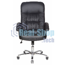 Кресло руководителя Бюрократ T-9908AXSN-AB черный, кожа, крестовина металл