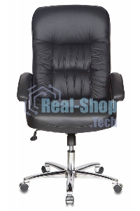 Кресло руководителя Бюрократ T-9908AXSN-AB черный, кожа, крестовина металл