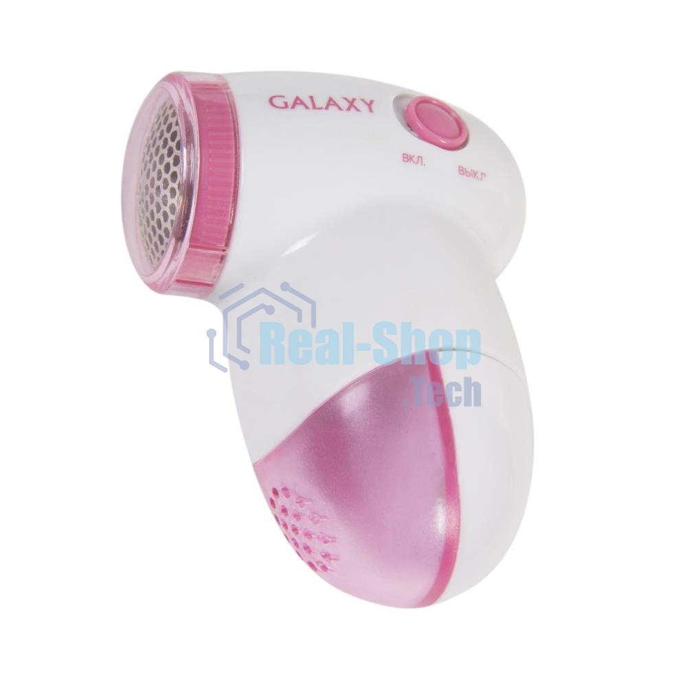 Машинка для удаления катышков Galaxy LINE GL 6301, белый c розовым, питание: 2 батарейки 