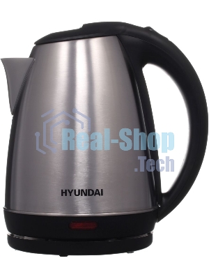 Чайник электрический Hyundai HYK-S1030 1.7л. 2200Вт серебристый матовый/черный (корпус: металл)