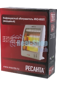 Обогреватель инфракрасный Ресанта ИКО-800Л, белый, кварцевый, 800 Вт, 8 м2 (67/5/9)