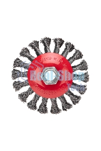 Щетка коническая для УШМ Kranz плетеные пучки стальной проволоки 100 М14