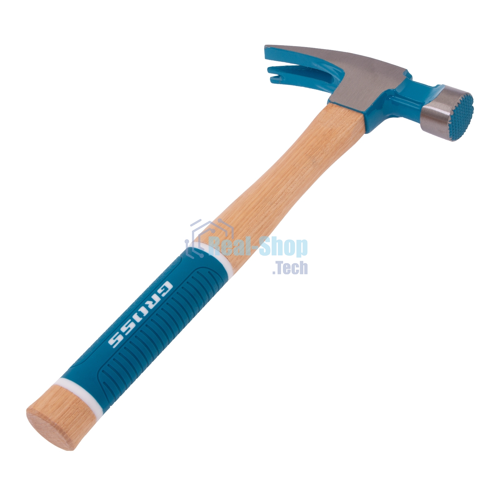 Молоток-гвоздодер Gross AMERICAN HICKORY 680 г, угол 75, магнит, обрезиненная рукоятка