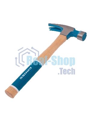 Молоток-гвоздодер Gross AMERICAN HICKORY 680 г, угол 75, магнит, обрезиненная рукоятка