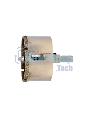 Сверло по керамической плитке и стеклу Сибртех, 50 х 55 мм, 6 гр.хв-к, с центр. сверлом