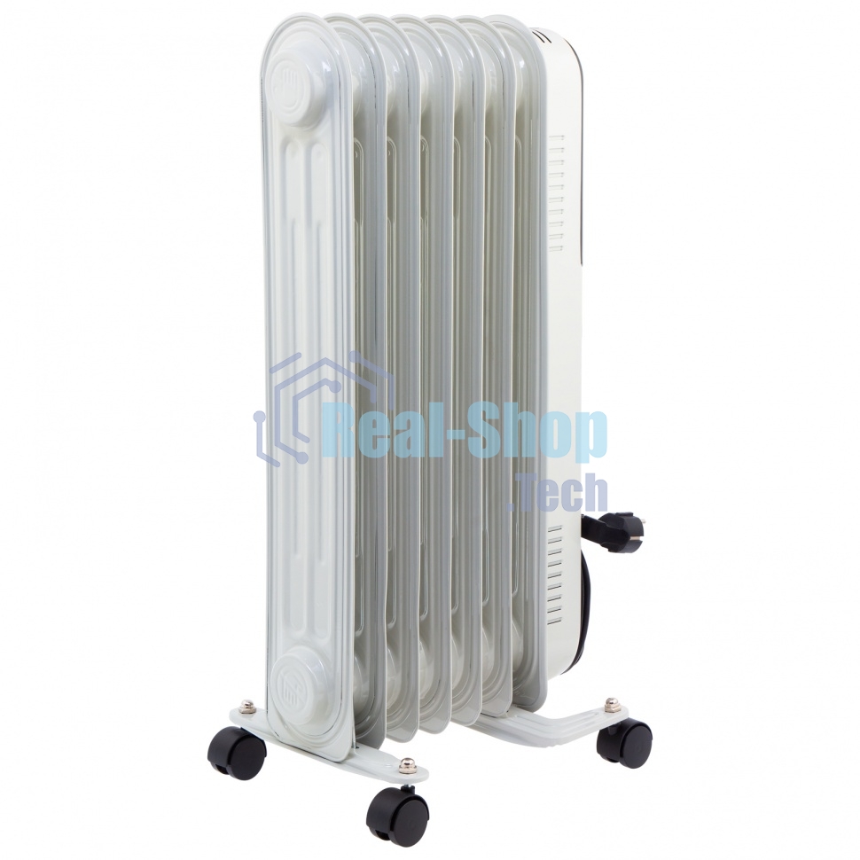 Обогреватель масляный MTX OCH-1500, белый, 1500 Вт, 15 м2, термостат