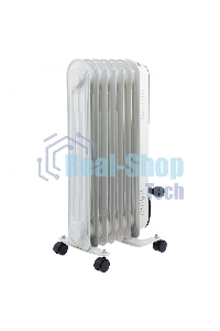 Обогреватель масляный MTX OCH-1500, белый, 1500 Вт, 15 м2, термостат