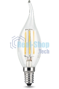 Лампа светодиодная Filament Свеча на ветру E14 7Вт 2700К Gauss 104801107