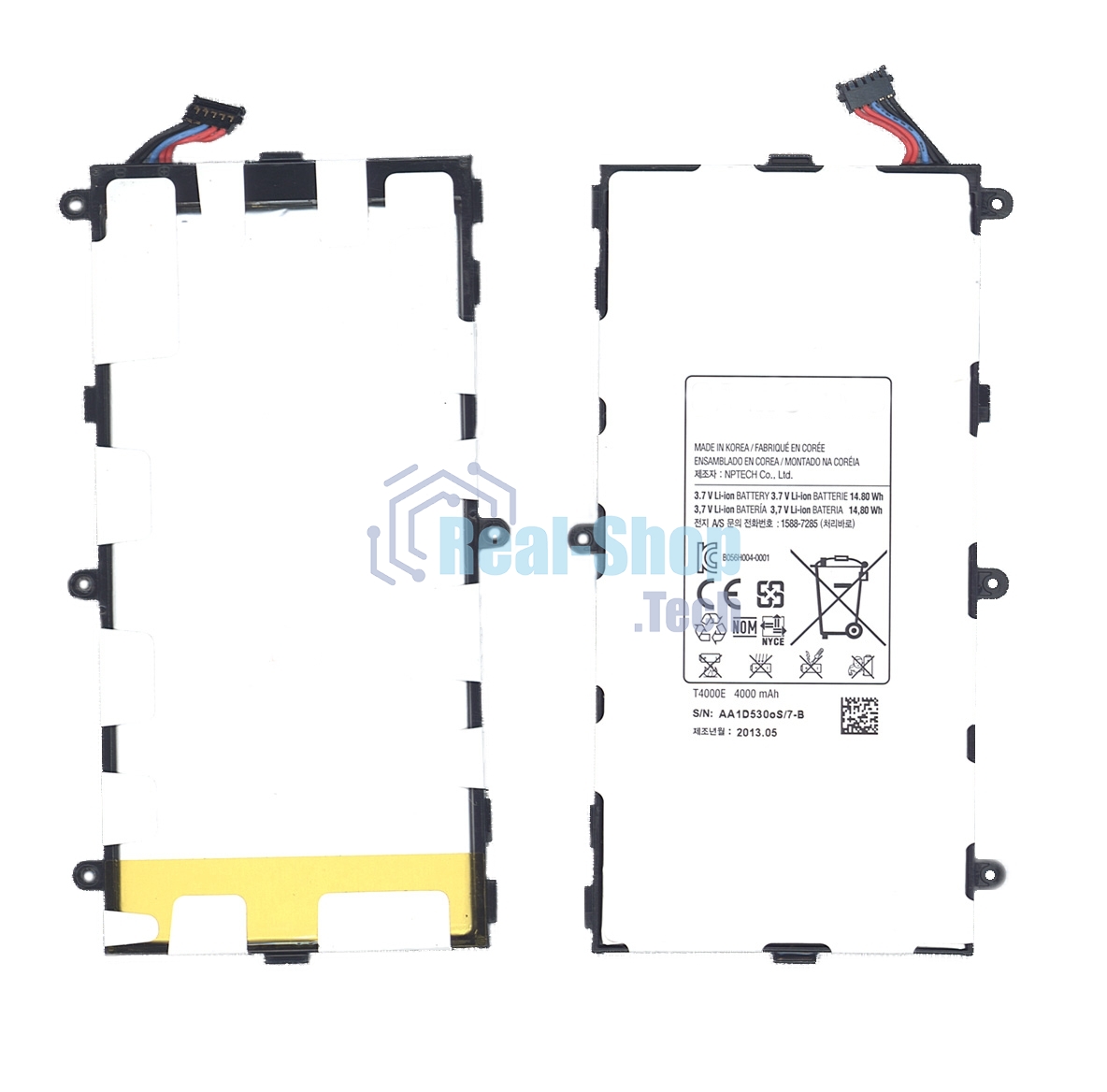 Аккумуляторная батарея T4000E для Samsung Galaxy Tab3 70 3.7V 14.8Wh