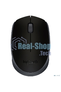 Мышь беспроводная Logitech M171 черный/серый, 1000 dpi, радиоканал, USB, кнопки - 3
