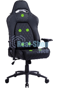 Кресло игровое Cactus CS-CHR-130-M, массажное, с подголовником, черный