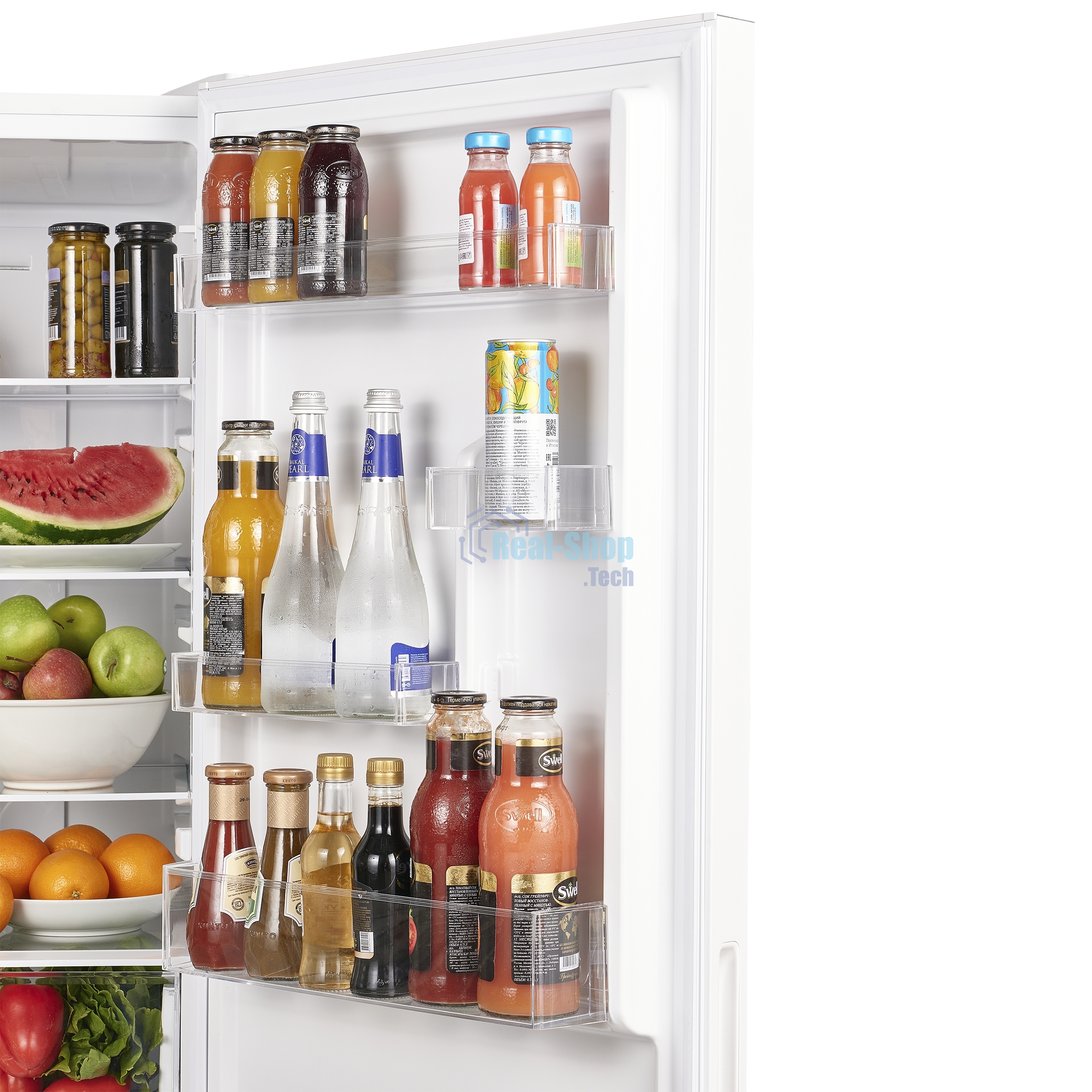 Холодильник Maunfeld MFF185NFW10 белый двухкамерный инвертор 240/100л морозилка снизу, No Frost