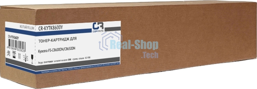 Картридж лазерный CopyRite CR-KYTK8600Y TK-8600Y желтый (20000 стр.) для Kyocera FS-C8600DN/C8650DN