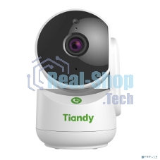 Камера видеонаблюдения Tiandy TC-H342A Spec:I2W/WIFI/Eu/4mm компактная поворотная домашняя, 4Мп, 2560х1440@20к/c, DWDR, цвет: 0.02лк, S+265, H.265(HP), S+264, H.264(HP, MP, BP), объектив 4мм, встроенные микрофон и динамик,