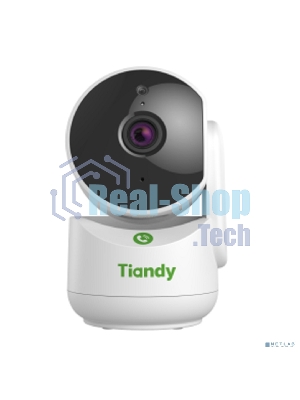 Камера видеонаблюдения Tiandy TC-H342A Spec:I2W/WIFI/Eu/4mm компактная поворотная домашняя, 4Мп, 2560х1440@20к/c, DWDR, цвет: 0.02лк, S+265, H.265(HP), S+264, H.264(HP, MP, BP), объектив 4мм, встроенные микрофон и динамик,