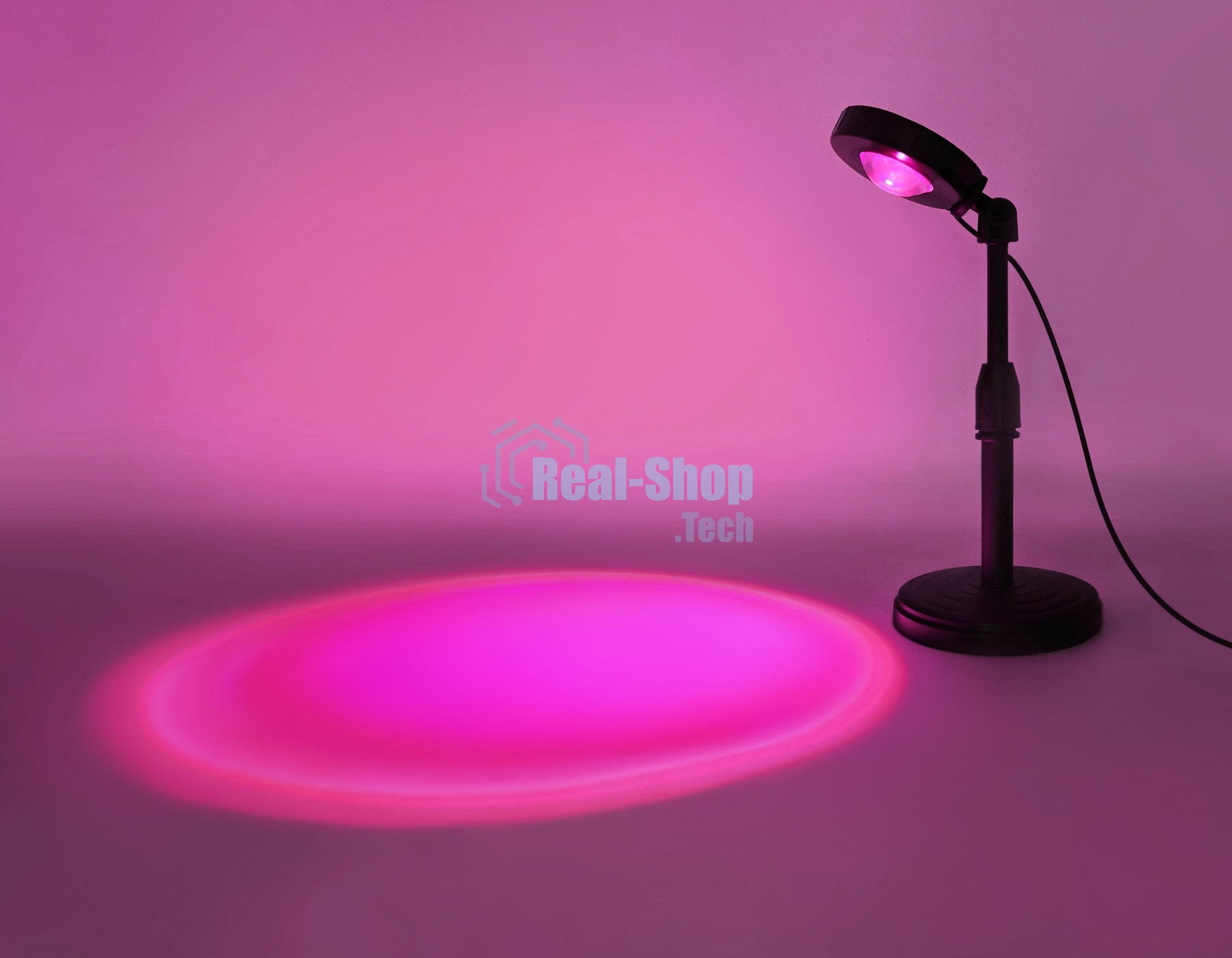 Атмосферная светодиодная настольная лампа Ambrella light DE8385 BK черный LED RGB 3W (ПДУ RGB)