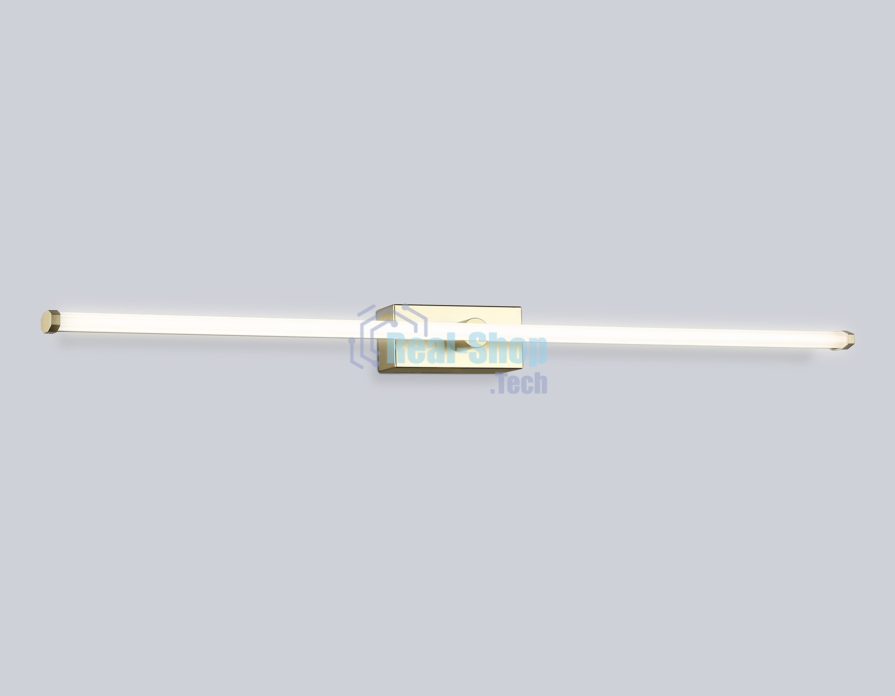 Настенный светодиодный светильник Ambrella light FL6124 GD золото 14W 3000K-6400K 610*45*80