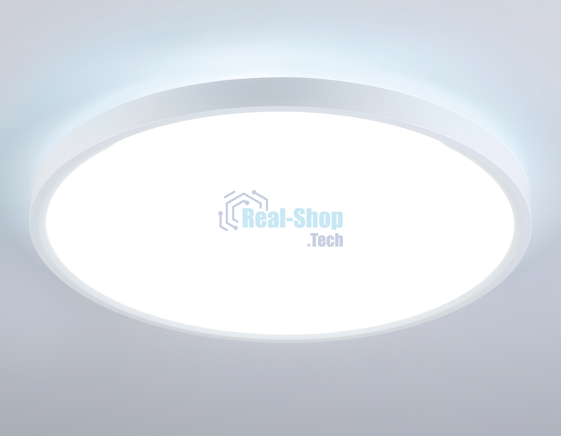 Потолочный светодиодный светильник Ambrella light FZ3005 WH белый IP44 33W+10W 6400+6400К D370*40 (Без ПДУ)