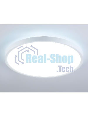 Потолочный светодиодный светильник Ambrella light FZ3005 WH белый IP44 33W+10W 6400+6400К D370*40 (Без ПДУ)