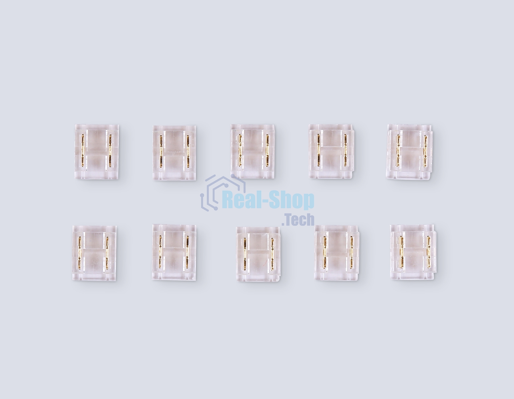 GS6361 Соединитель прямой COB 12/24V для лент 8/10mm  (2 конт.) (10шт)