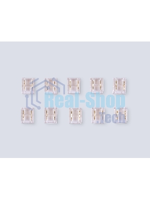 GS6361 Соединитель прямой COB 12/24V для лент 8/10mm  (2 конт.) (10шт)