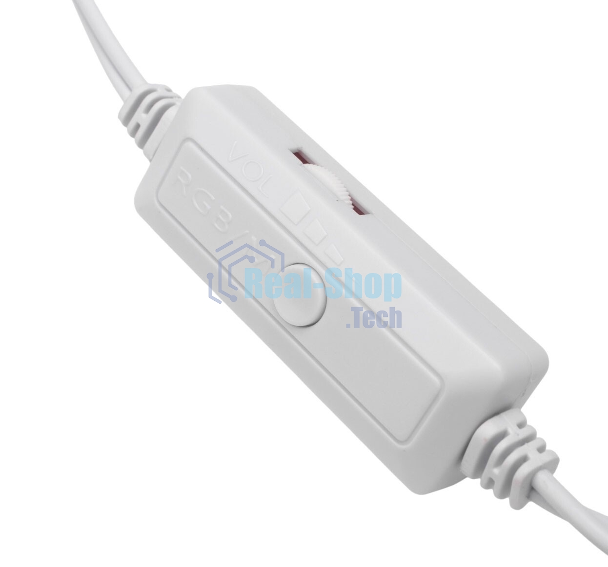 Акустическая система 2.0 Gembird SPK-305-W, 10Вт, пластик, рег.громкости, RGB подсветка, белый