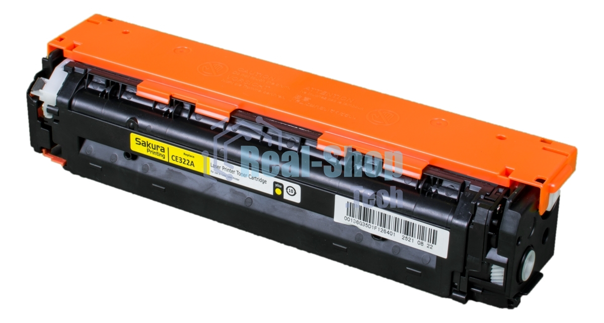 Картридж лазерный Sakura CE322A для HP Color LJ PRO CP1525N/CP1525NW, желтый, 1300 к.