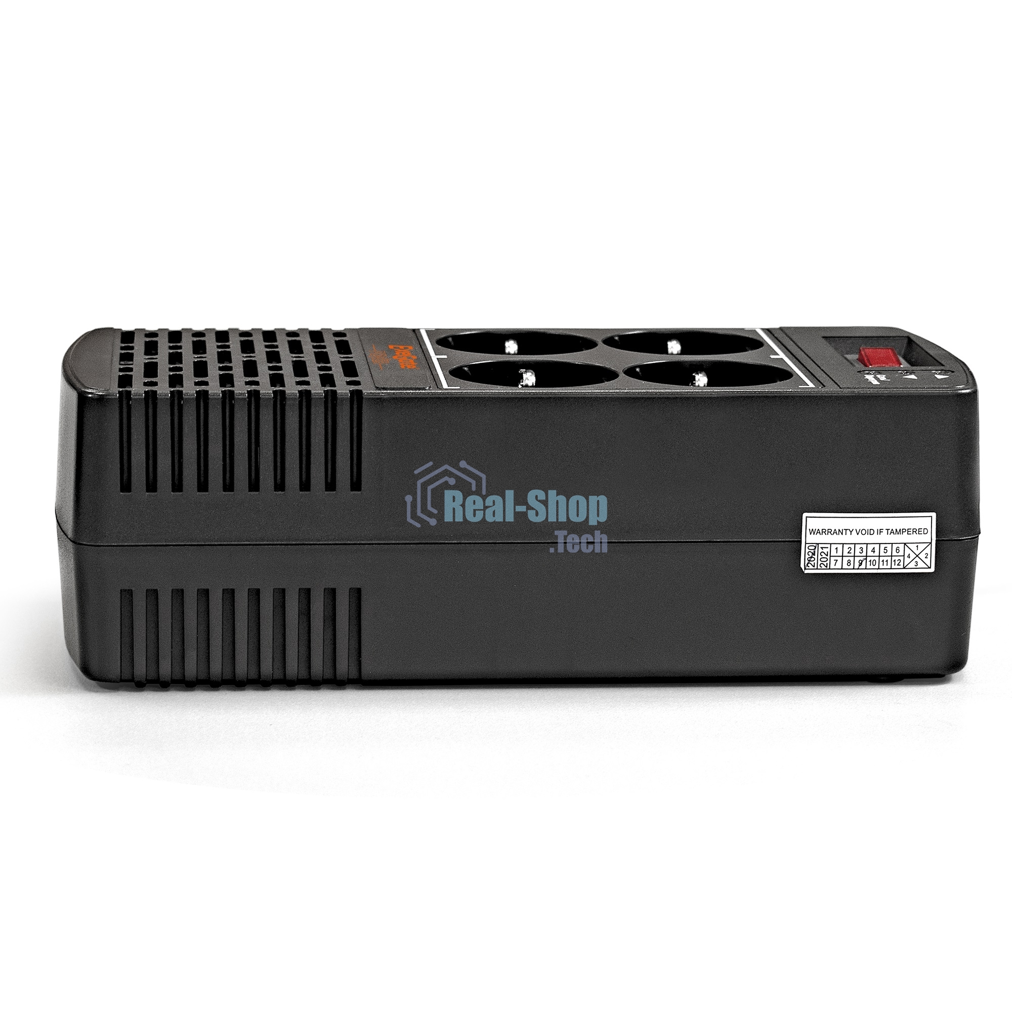 Стабилизатор ExeGate Power AD5000-1000 (1000VA/500W, диапазон 150...280В, 4 евророзетки)