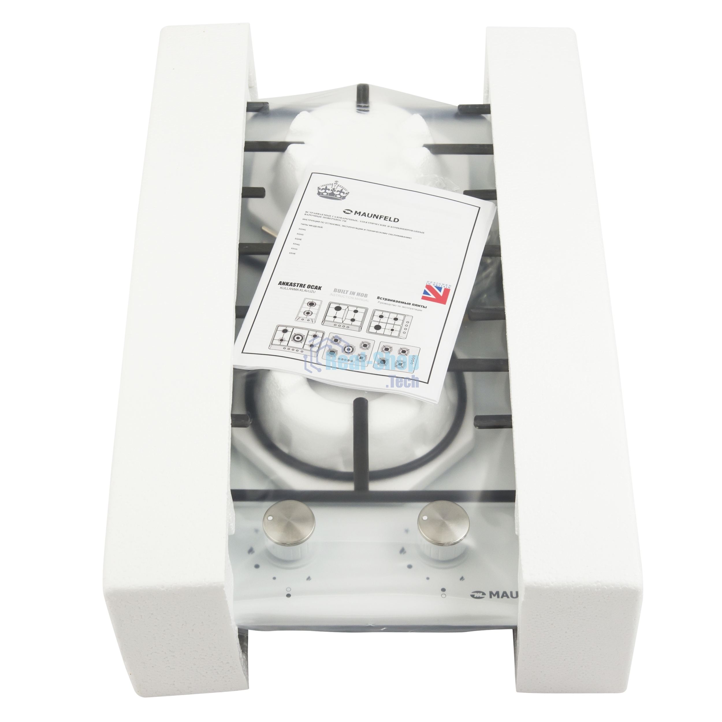 Газовая варочная панель Maunfeld EGHE.32.3EW/G Домино, • Тип: газовая 30см • Тип установки: независимая • Управление: фронтальное, переключатели поворотные • Нагревательный элемент: конфорка, 2шт • Мощность конфорок, Вт: 2600, 1700 • Материал исполнения: 