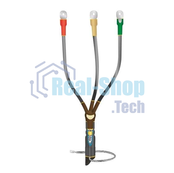 Муфта кабельная концевая внутренней установки 10кВ КВТпН 3х(150-240мм) с болтовыми наконечниками. Нева-Транс Комплект 22020056