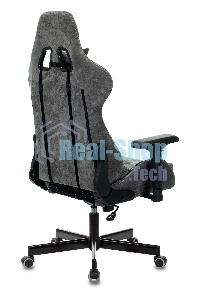 Кресло игровое Бюрократ VIKING 7 KNIGHT B FABRIC черный текстиль/эко.кожа крестовина металл/пластик