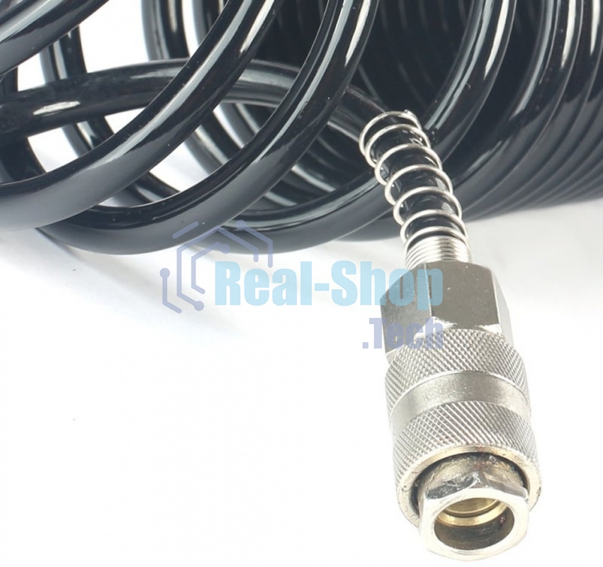 Шланг спиральный для пневмоинструмента PATRIOT PU 206x8мм полиамид быстросъем.