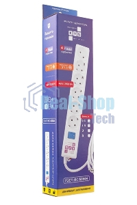 Сетевой фильтр Power Cube 1,9 м 6 розеток (белый) 16B/3,5 кВт