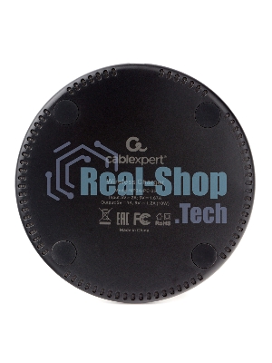 Беспроводной адаптер питания Cablexpert MP3A-PC-32, QI 10Wt, 7,5Wt, 5Wt, черный