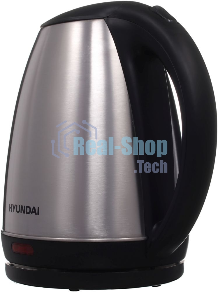 Чайник электрический Hyundai HYK-S1030 1.7л. 2200Вт серебристый матовый/черный (корпус: металл)
