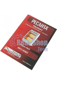 Обогреватель инфракрасный Ресанта ИКО-800Л, белый, кварцевый, 800 Вт, 8 м2 (67/5/9)