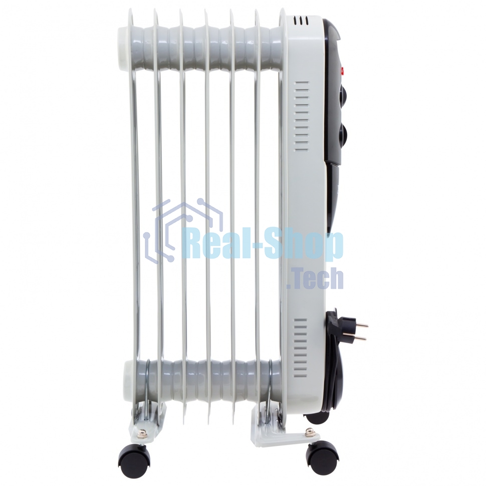 Обогреватель масляный MTX OCH-1500, белый, 1500 Вт, 15 м2, термостат