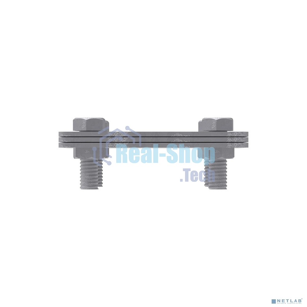 Соединитель полоса-полоса 25-40мм с разделит. пластиной 100х100мм ДКС NG3106