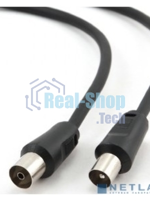 Кабель телевизионный Cablexpert Coaxial M/F, 1.8м