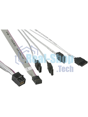 Кабель SuperMicro CBL-SAST-0631 cross-over HDmSAS to 4xSATA 55cm