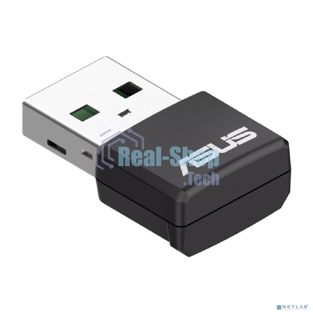 Роутер ASUS USB-AX55 NANO 90IG06X0-MO0B00 WI-FI 802.11ax/ac/a/g/n, 400 + 867 Mbps USB 3.0 Adapter + 2 антенны