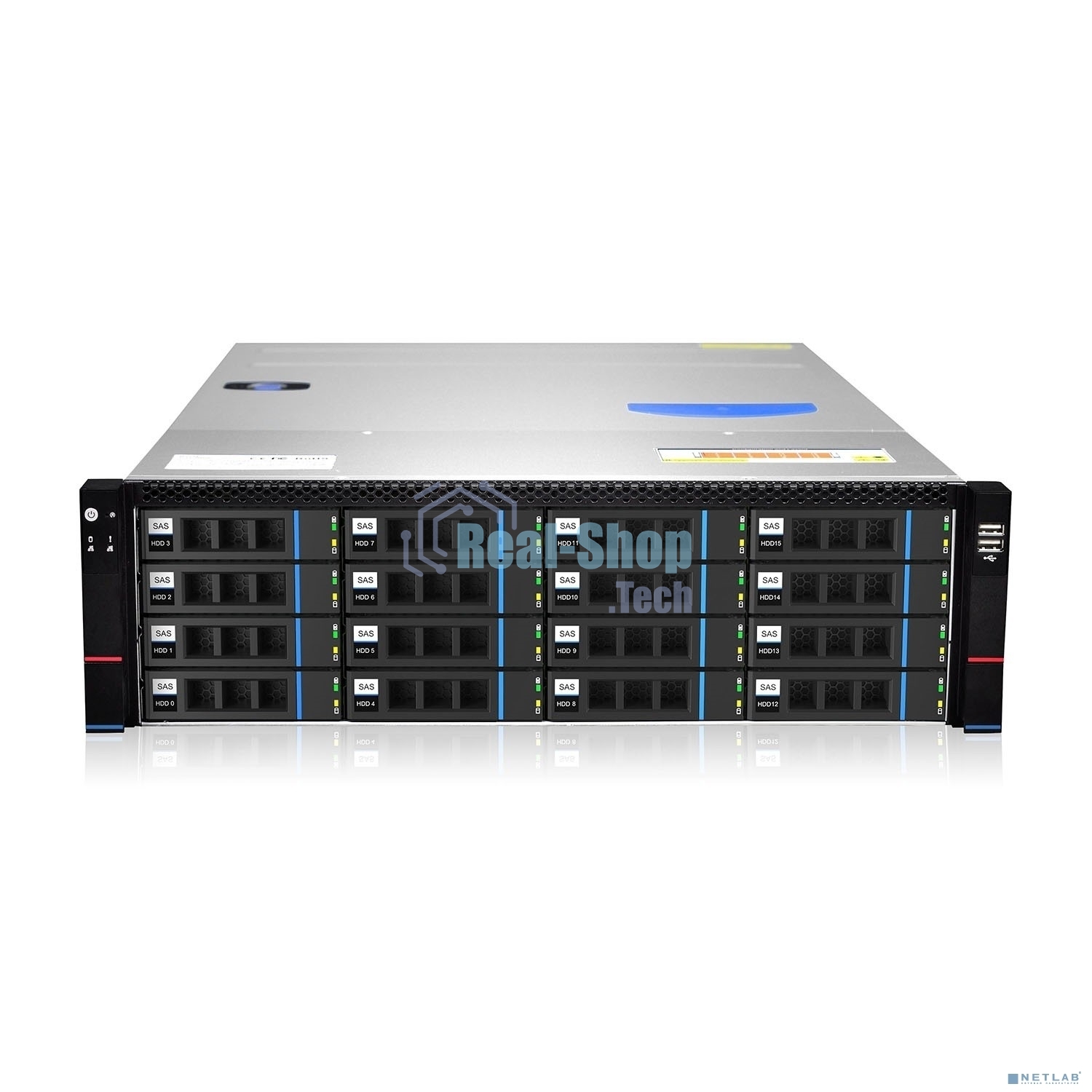 Серверный корпус Gooxi RMC3116-670-HSE-D 3U 16bay chassis,Expander backplane rear 2*2.5